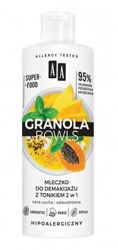 AA Granola Bowls mleczko do demakijażu z tonikiem 2w1 400ml