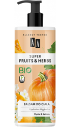 AA Super Fruits&Herbs balsam do ciała dynia/jaśmin 500ml