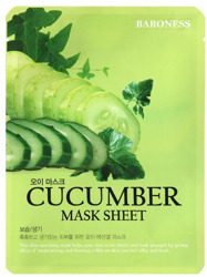 BARONESS Cucumber Mask Sheet maseczka do twarzy z ekstraktem z ogórka 21g