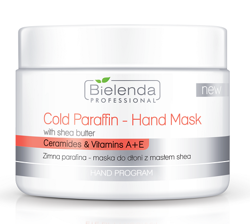 Bielenda Professional Ceramides&Vitamins A+E Zimna parafina - maska do dłoni z masłem shea 150g
