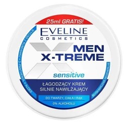 Eveline Cosmetics Men X-treme Sensitive łagodzący krem multifunkcyjny nawilżający do twarzy, ciała i rąk100ml