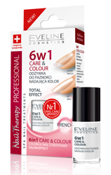 Eveline Cosmetics Odżywka do paznokci nadająca kolor 6w1 FRENCH