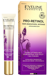 Eveline Cosmetics Pro-Retinol 100% Bakuchiol silnie liftingujący koncentrat pod oczy i na powieki 20ml
