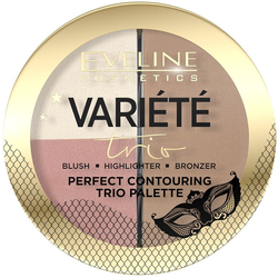 Eveline Cosmetics Variete Perfect Contouring Trio Palette paleta do konturowania twarzy 02 MEDIUM 10g
