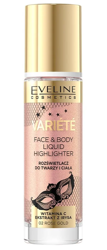 Eveline Cosmetics Variete płynny rozświetlacz do twarzy i ciała 02 Rose Gold 30ml