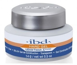 Ibd Hard Gel LED/UV French Xtreme Clear - Żel budujący Clear 14g