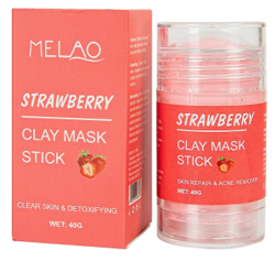 MELAO Strawberry Clay Mask Stick Maseczka do twarzy w sztyfcie oczyszczająco detoksykująca 40g