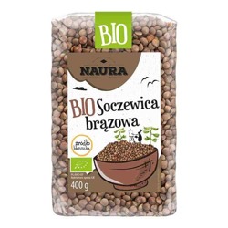 Naura Soczewica brązowa BIO 400 g