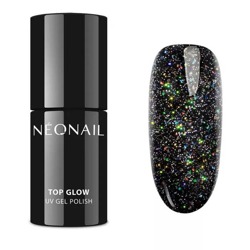 Neonail Top Glow Top hybrydowy z drobinkami Multicolor Holo 7,2ml