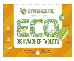 SYNERGETIC Dishwasher Tablets Biodegradowalne tabletki do zmywarki 55szt