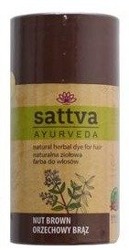 Sattva Naturalna ziołowa henna do włosów Nut Brown 150g