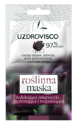 UZDROVISCO Maska roślinna redukująca zmarszczki Czarny tulipan/Lukrecja 2x5ml