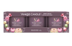 Yankee Candle Zestaw mini świec zapachowych Berry Mochi 3x37g