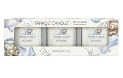 Yankee Candle Zestaw mini świec zapachowych Soft Blanket 3x37g