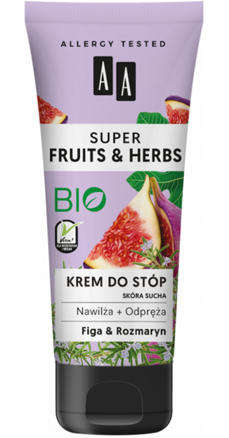 AA Super Fruits&Herbs krem do stóp figa/rozmaryn 75ml