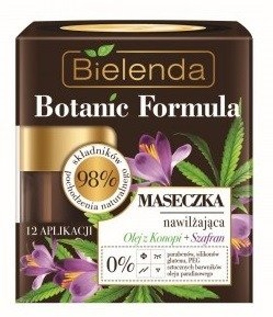 Bielenda Botanic Formula Olej z Konopi + Szafran Maseczka nawilżająca 50ml