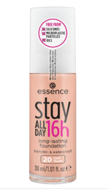 Essence Stay All Day 16h Foundation - Długotrwały podkład 20 Soft Nude , 30 ml
