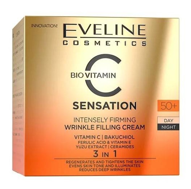 Eveline Cosmetics C-SENSATION Intensywnie ujędrniający krem wypełniający zmarszczki 50+ 50ml