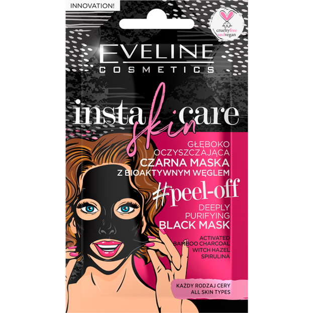Eveline Cosmetics Insta Skin Care Oczyszczająca maska do twarzy typu peel-off 10ml