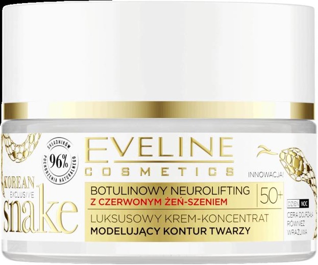 Eveline Cosmetics Korean Exclusive Snake Luksusowy krem-koncentrat modelujący kontur twarzy 50+ 50ml