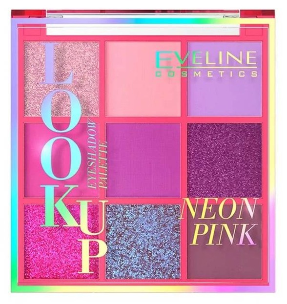 Eveline Cosmetics Look Up paleta cieni do powiek Neon Pink
