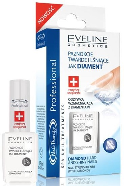 Eveline Nail Therapy Odżywka wzmacniająca z diamentami - Odżywka do paznokci