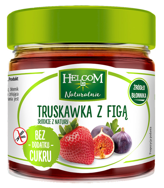 Helcom pasta owocowa Truskawka z figą 200g