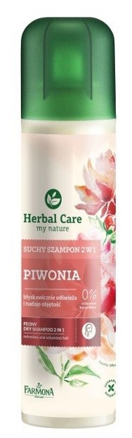 Herbal Care Suchy szampon 2w1 piwonia 180ml