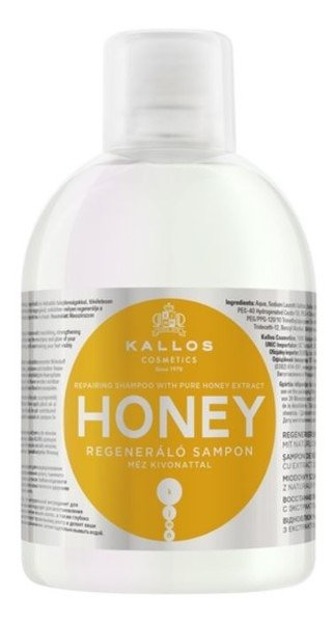 Kallos HONEY Szampon regenerujący z ekstraktem z miodu 1000ml