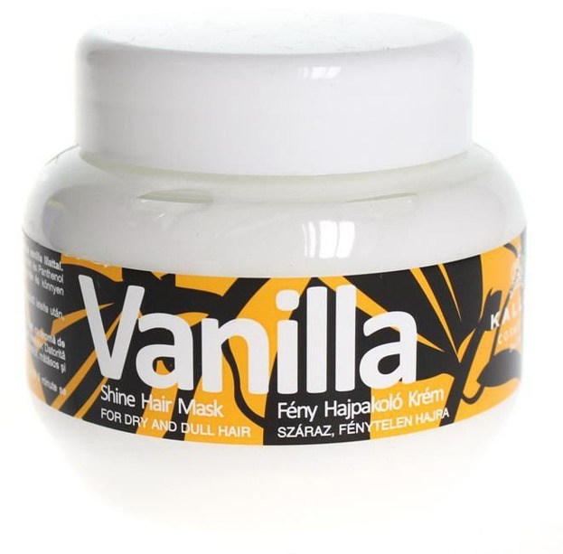 Kallos Professional Vanilla Shine Hair Mask - Nabłyszczająca maska waniliowa do włosów, 275 ml