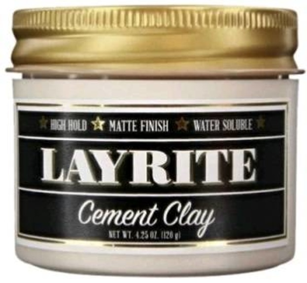 LAYRITE Cement Clay Mocna pomada do stylizacji męskich włosów 120g