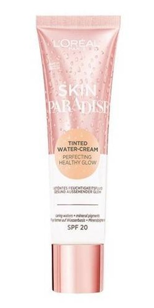 Loreal Skin Paradise Tinted Water Cream Rozświetlająco-nawilżający podkład do twarzy 01 Light 30ml