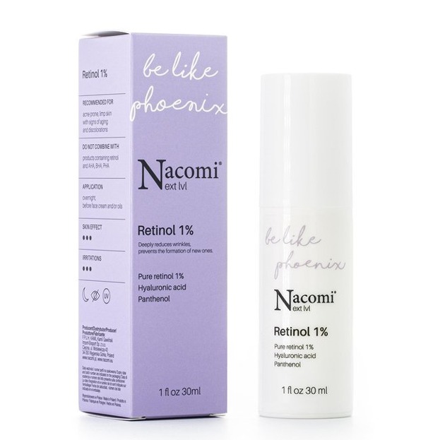 Nacomi Next Level Be Like Phoenix Retinol 1% Serum do twarzy z retinolem 1% 30ml