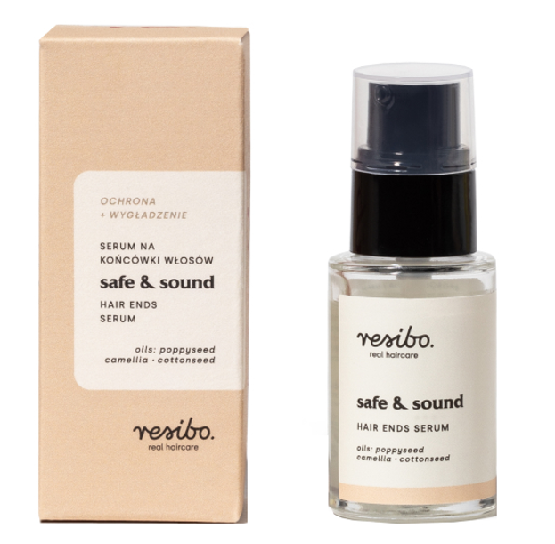 Resibo Safe&Sound serum wygładzające i zabezpieczające końcówki włosów 15ml