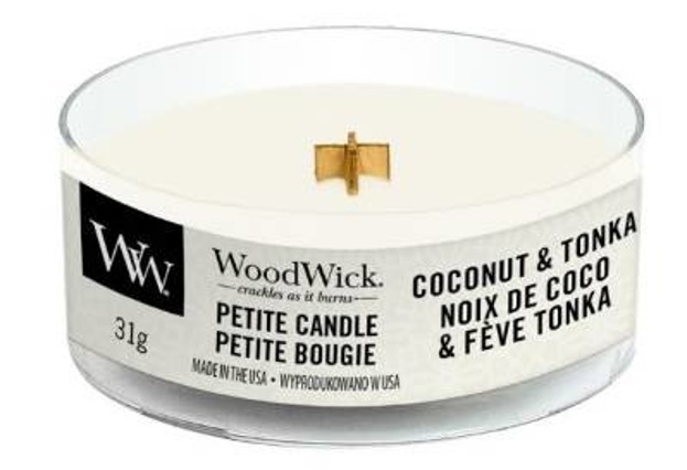 WoodWick świeca petite Coconut&Tonka 31g