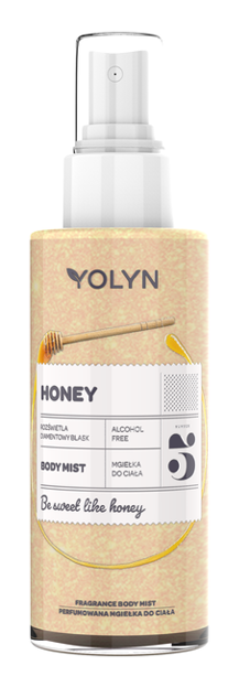 YOLYN Rozświetlająca mgiełka do ciała Honey 200ml 