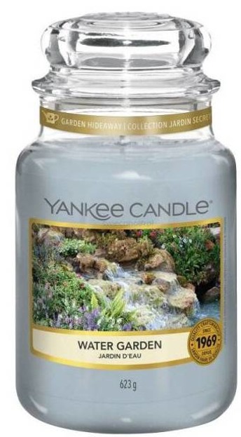 Yankee Candle Świeca zapachowa Słoik duży Water Garden 623g