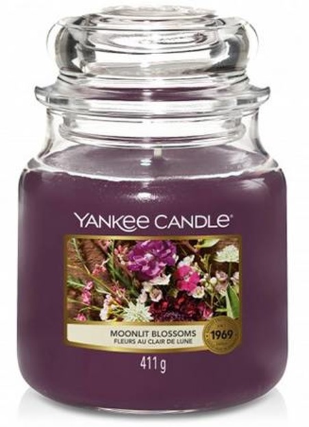 Yankee Candle Świeca zapachowa Słoik średni Moonlit Blossoms 411g