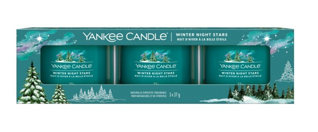 Yankee Candle Świeca zapachowa mini Winter Night Stars 3x37g